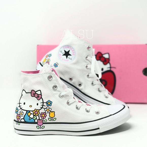 Converse & Hello Kitty Ctas Canvas 29F HI White W - Picture 3 of 7